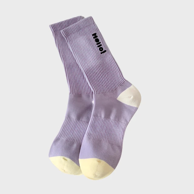 HelloPairs Women's Warm Crew Socks