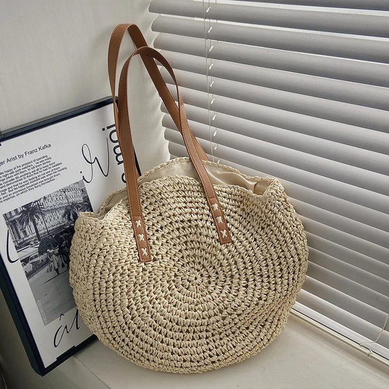 Elmie Straw Shoulder Bag