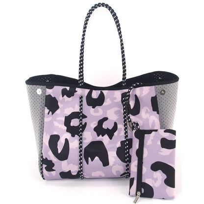 Charlene Neoprene Beach Bag with Pouch