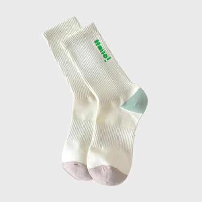 HelloPairs Women's Warm Crew Socks