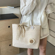 Marie Straw Shoulder Bag