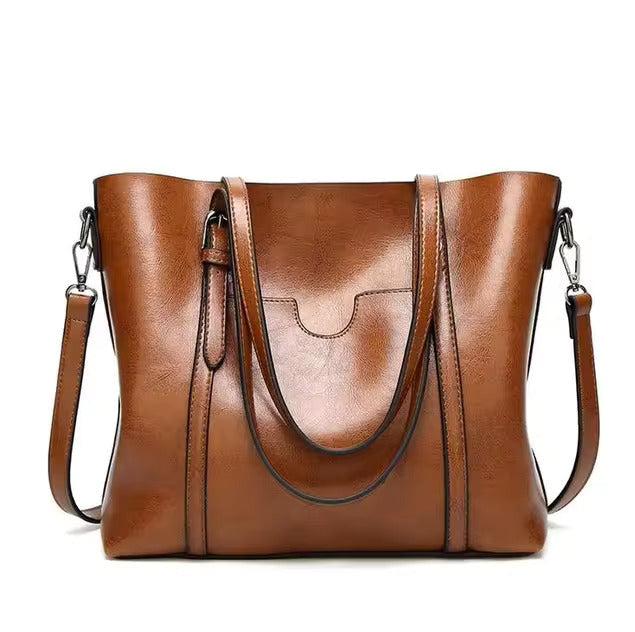 Luxe Vibe Tote - Stylish Vegan Leather Bag