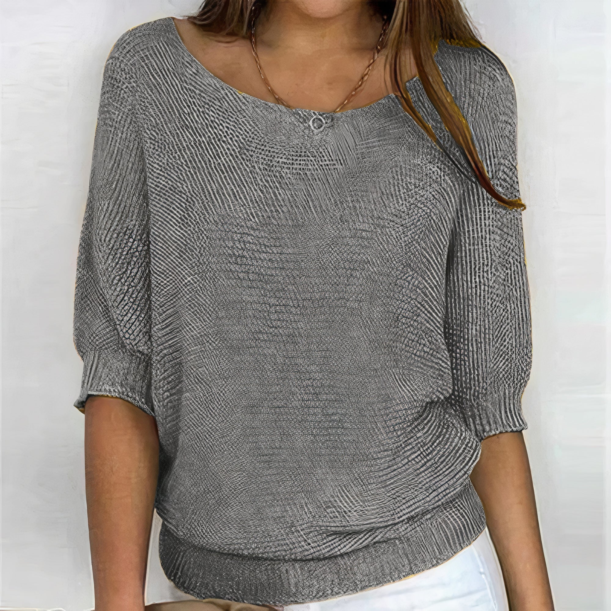 Women's Knitted Pullover Sweater - Cozy & Elegant Knit Design for All Occasions 2