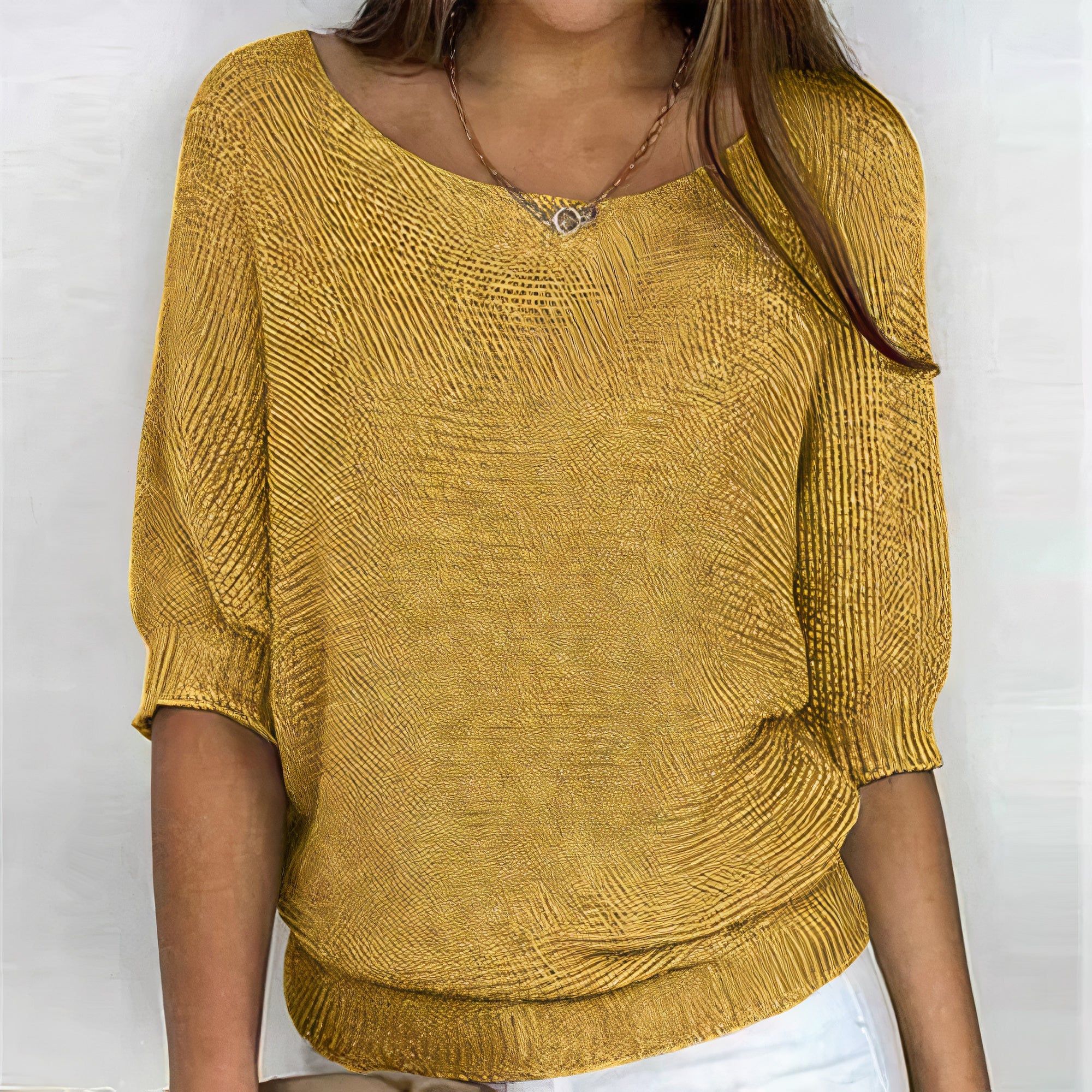 Women's Knitted Pullover Sweater - Cozy & Elegant Knit Design for All Occasions 3