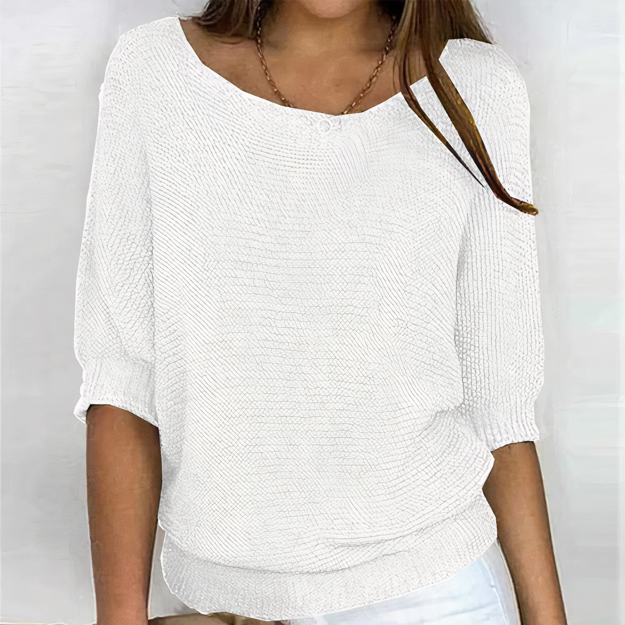 Women's Knitted Pullover Sweater - Cozy & Elegant Knit Design for All Occasions 5