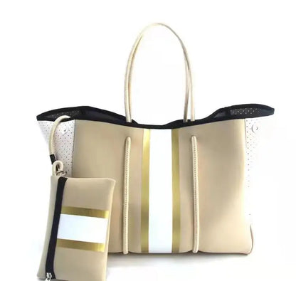 Charlene Neoprene Beach Bag with Pouch