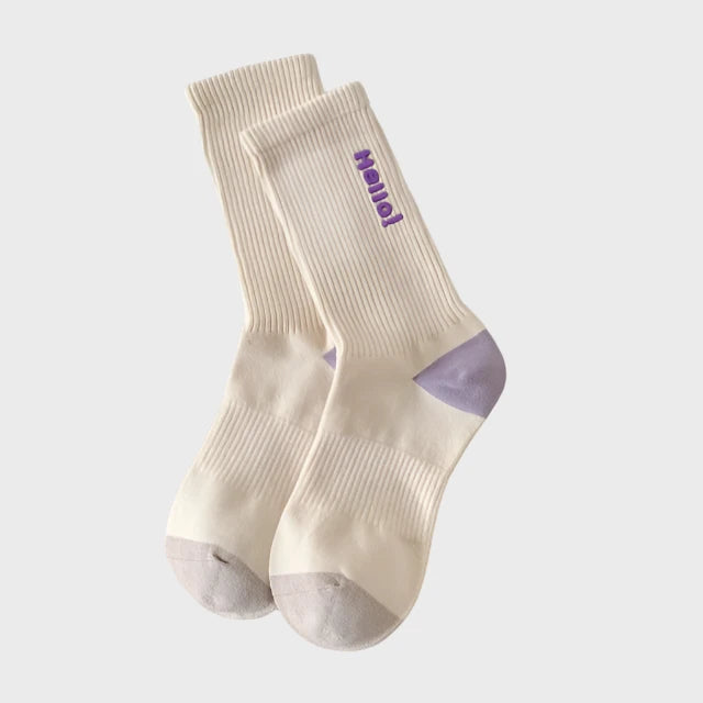 HelloPairs Women's Warm Crew Socks