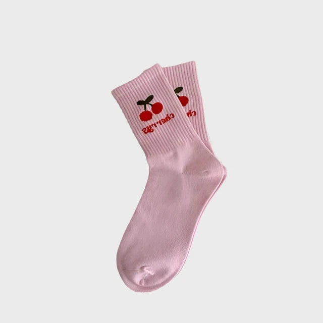 BlossomCozy Cotton Crew Socks for Women - 5 Pairs