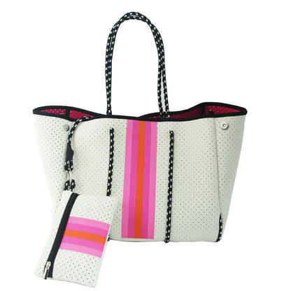 Charlene Neoprene Beach Bag with Pouch