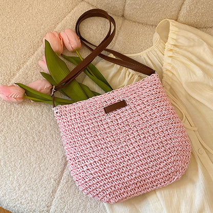 Lilia Straw Shoulder Bag