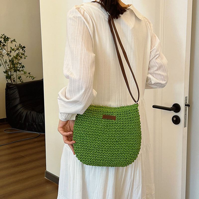 Lilia Straw Shoulder Bag