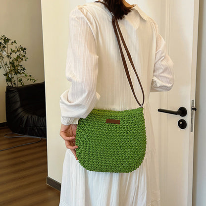 Lilia Straw Shoulder Bag