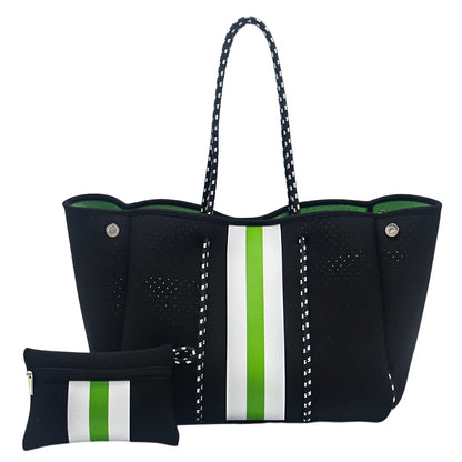 Charlene Neoprene Beach Bag with Pouch