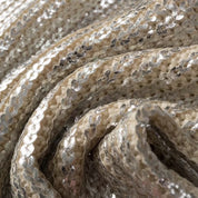 Women's Metallic Knitted Sweater - Long Sleeve Pullover with Gold Foil Finish