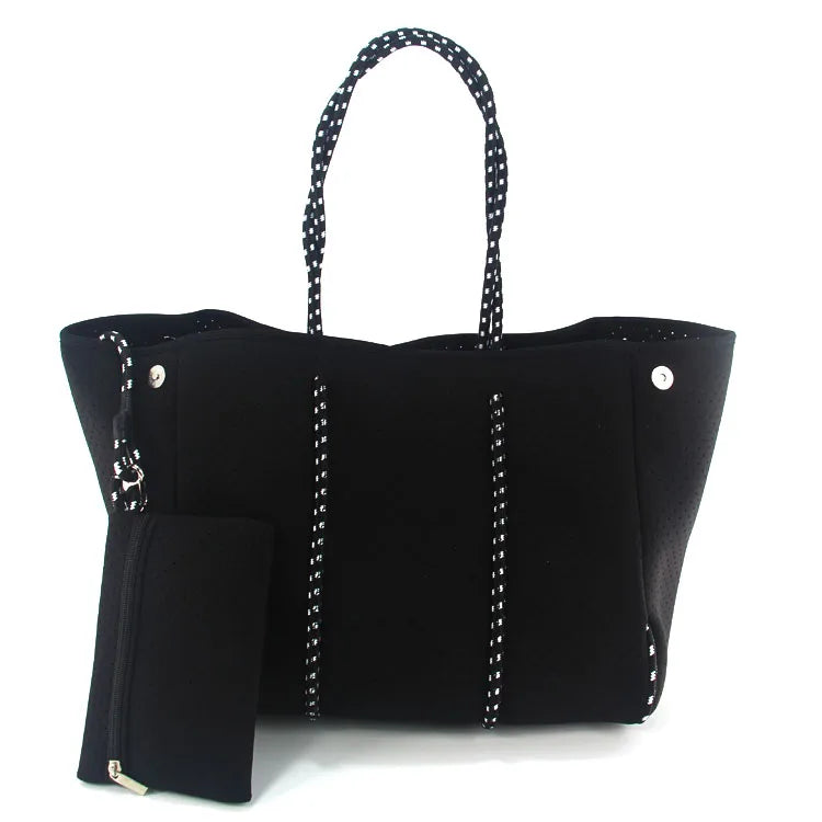 Charlene Neoprene Beach Bag with Pouch