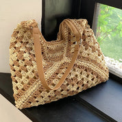 Ethereal Essence - Bohemian Straw Shoulder Bag