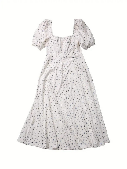 Charmie Floral Puff Sleeve Maxi Summer Dress