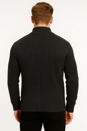 Trendy_Long_Sleeve_Men_s_Cotton_Cardigan_-_Elegant_Knitted_Layer-dark-grey-back