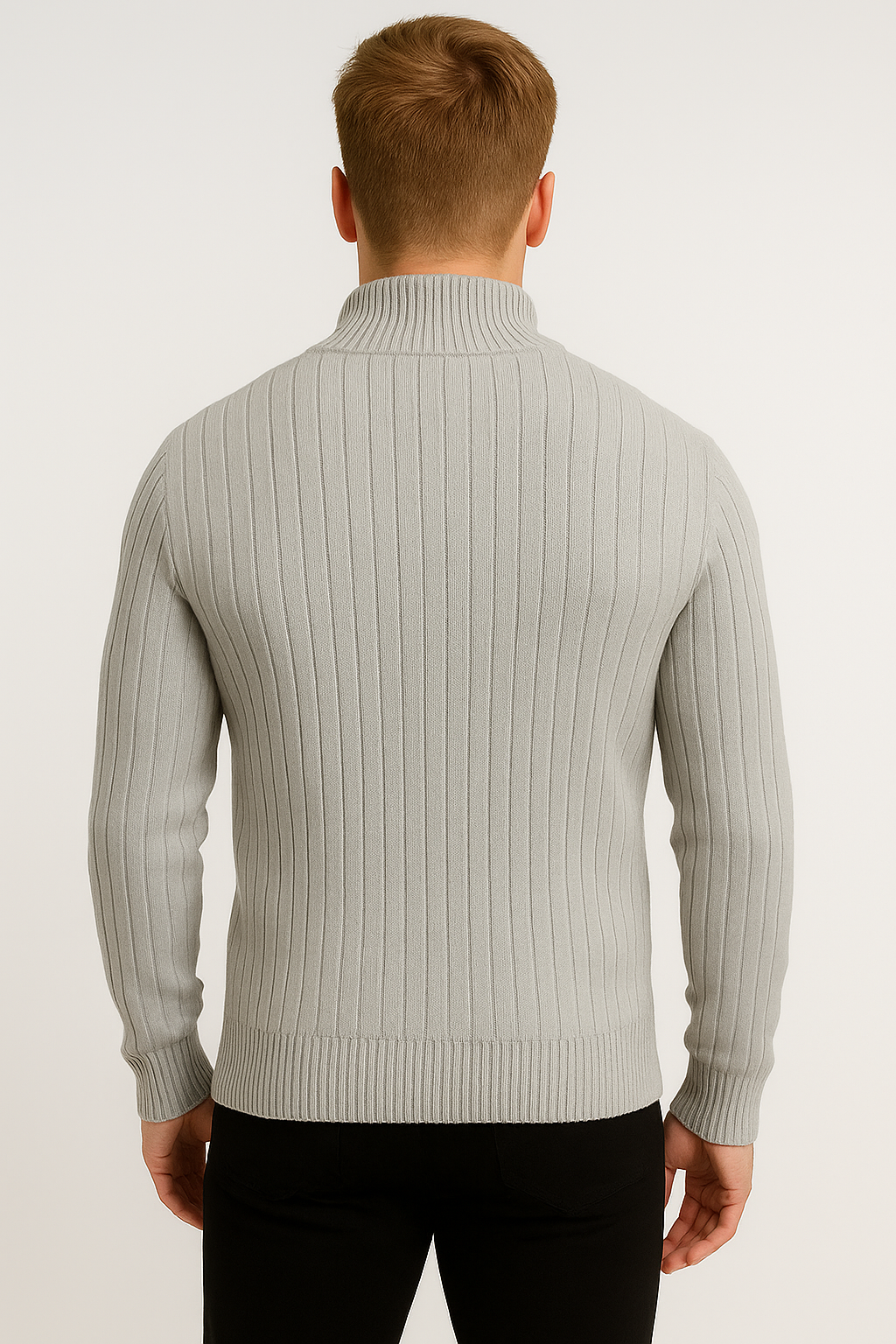 Trendy_Long_Sleeve_Men_s_Cotton_Cardigan_-_Elegant_Knitted_Layer-grey-back