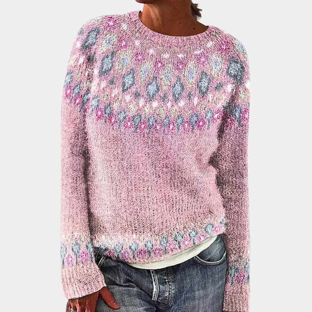 Women's Woolen Sweater with Stylish Prints - Warm, Comfortable, Various Colors 5