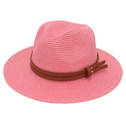 Unisex Wide Brimmed Straw Beach Hat for Sun Protection and Outdoor Style 1