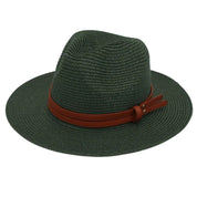 Unisex Wide Brimmed Straw Beach Hat for Sun Protection and Outdoor Style 15