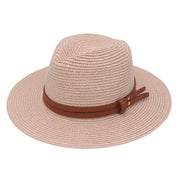 Unisex Wide Brimmed Straw Beach Hat for Sun Protection and Outdoor Style 17