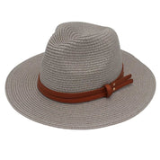 Unisex Wide Brimmed Straw Beach Hat for Sun Protection and Outdoor Style 2