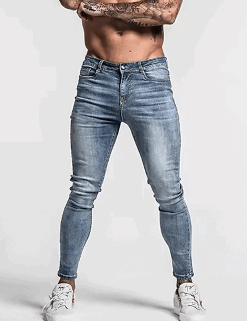 Men's Slim Fit Pants - Stylish Comfortable Cotton Blend Trousers-1