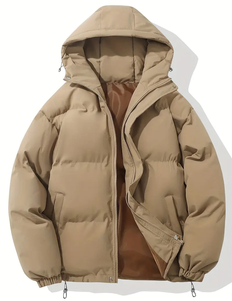 Variant image for Women's Black Puffer Jacket - Warm Hooded Winter Coat for Everyday Wear-31