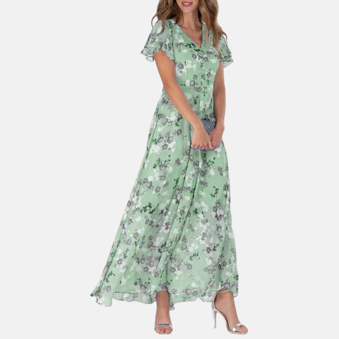 Abigail Elegant Floral Summer Dress