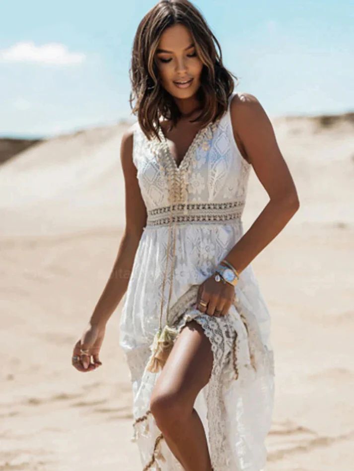 Charmine Boho Summer Midi Dress