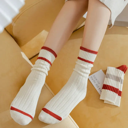 FestiveFit Women's Cotton Crew Socks