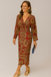 Women's Boho Wrap Maxi Dress - Adjustable Fit Summer Dress for Casual Occasions