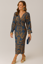 Women's Boho Wrap Maxi Dress - Adjustable Fit Summer Dress for Casual Occasions