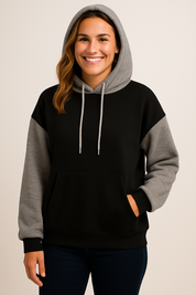 Women's Hoodie with Laces - Stylish Sweatshirt for Casual Comfort