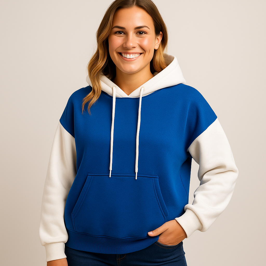 Women's Hoodie with Laces - Stylish Sweatshirt for Casual Comfort