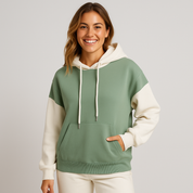 Women's Hoodie with Laces - Stylish Sweatshirt for Casual Comfort