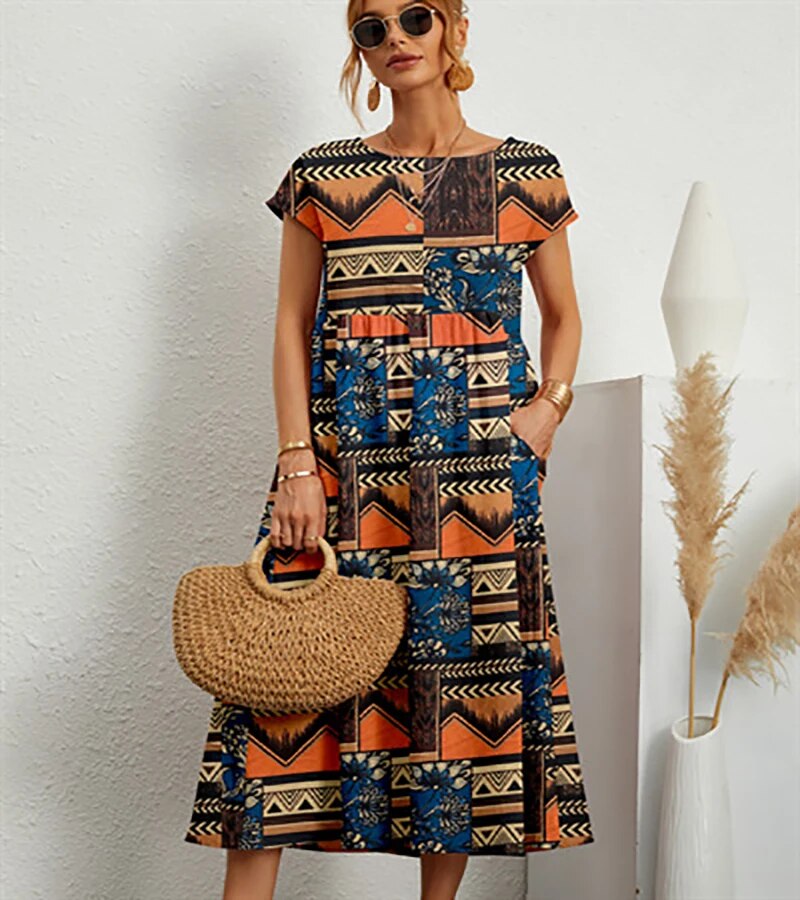 Women's A-Line Summer Dress for Casual and Semi-Formal Occasions 2