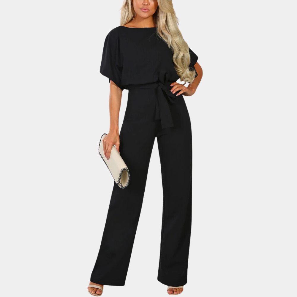 Women's Black Jumpsuit - Stylish and Versatile Outfit for Any Occasion 0