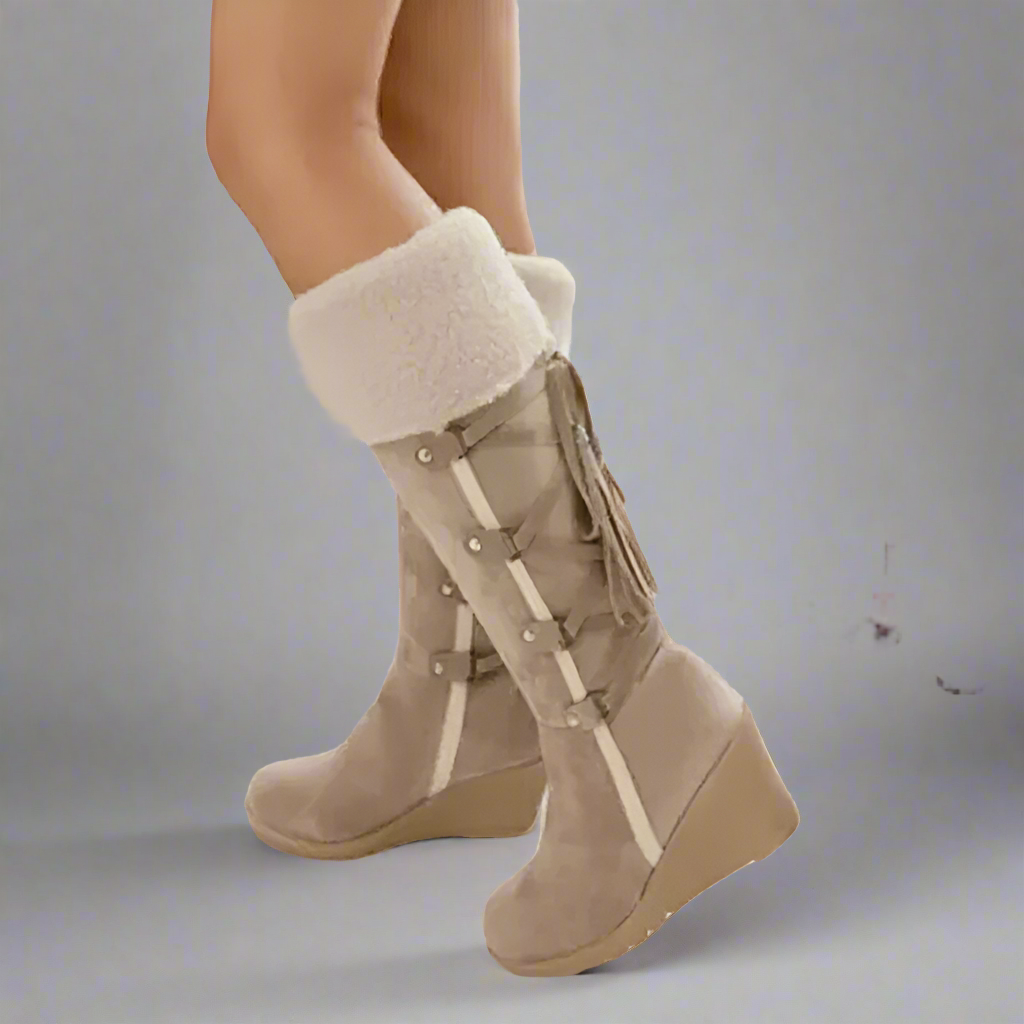 Women's Black Knee High Boots - Stylish and Comfortable Fashion Footwear 0