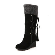 Women's Black Knee High Boots - Stylish and Comfortable Fashion Footwear 4