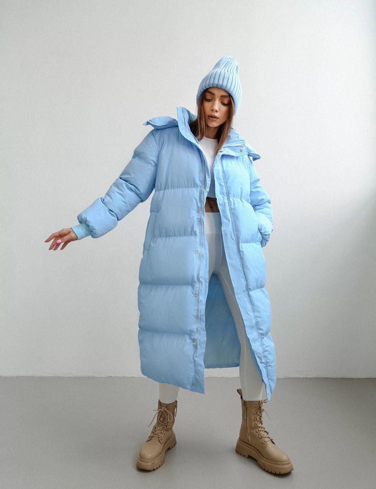 Women's Black Puffer Jacket - Oversized Hooded Winter Coat for Cold Weather 6