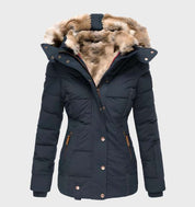 Women's Black Puffer Jacket - Stylish Winter Coat for Women with Hood 1