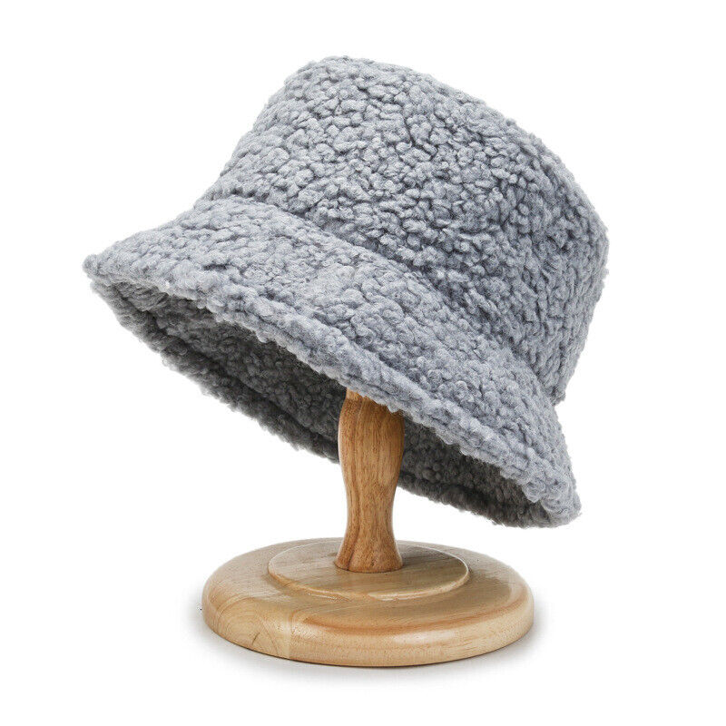 Women's Bucket Hat - Cozy Lambswool Teddy Hat for Women 4