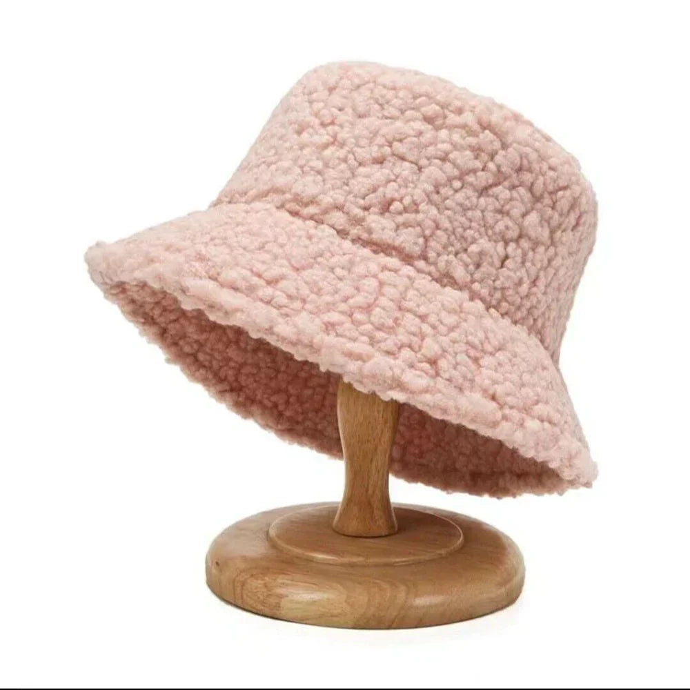 Women's Bucket Hat - Cozy Lambswool Teddy Hat for Women 5