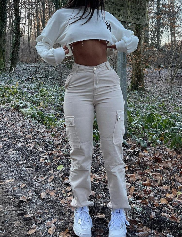 Women's Cargo Jeans 1