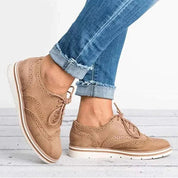 Women's Casual Lace-Up Vegan Leather Shoes 5