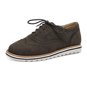 Women's Casual Lace-Up Vegan Leather Shoes 6