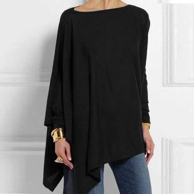 Women's Casual O-Neck Long Sleeve Top for Autumn Layering 0